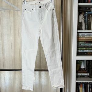 White denim jeans